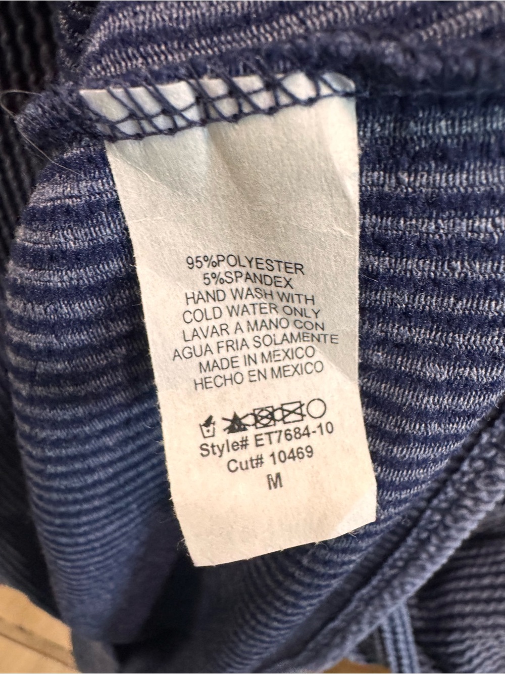 HEIMISH USA Ribbed Crewneck Sweater in Navy Blue - Picture 4 of 4